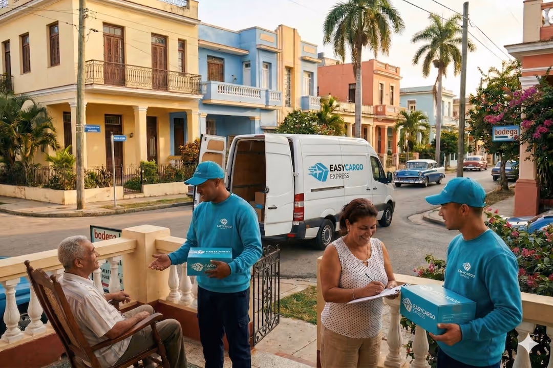 Entrega de EasyCargo Express en Cuba